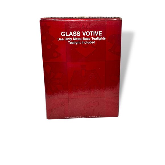 Celebrate The Season Glass Votive Original Box 1990s - Picture 8 of 11
